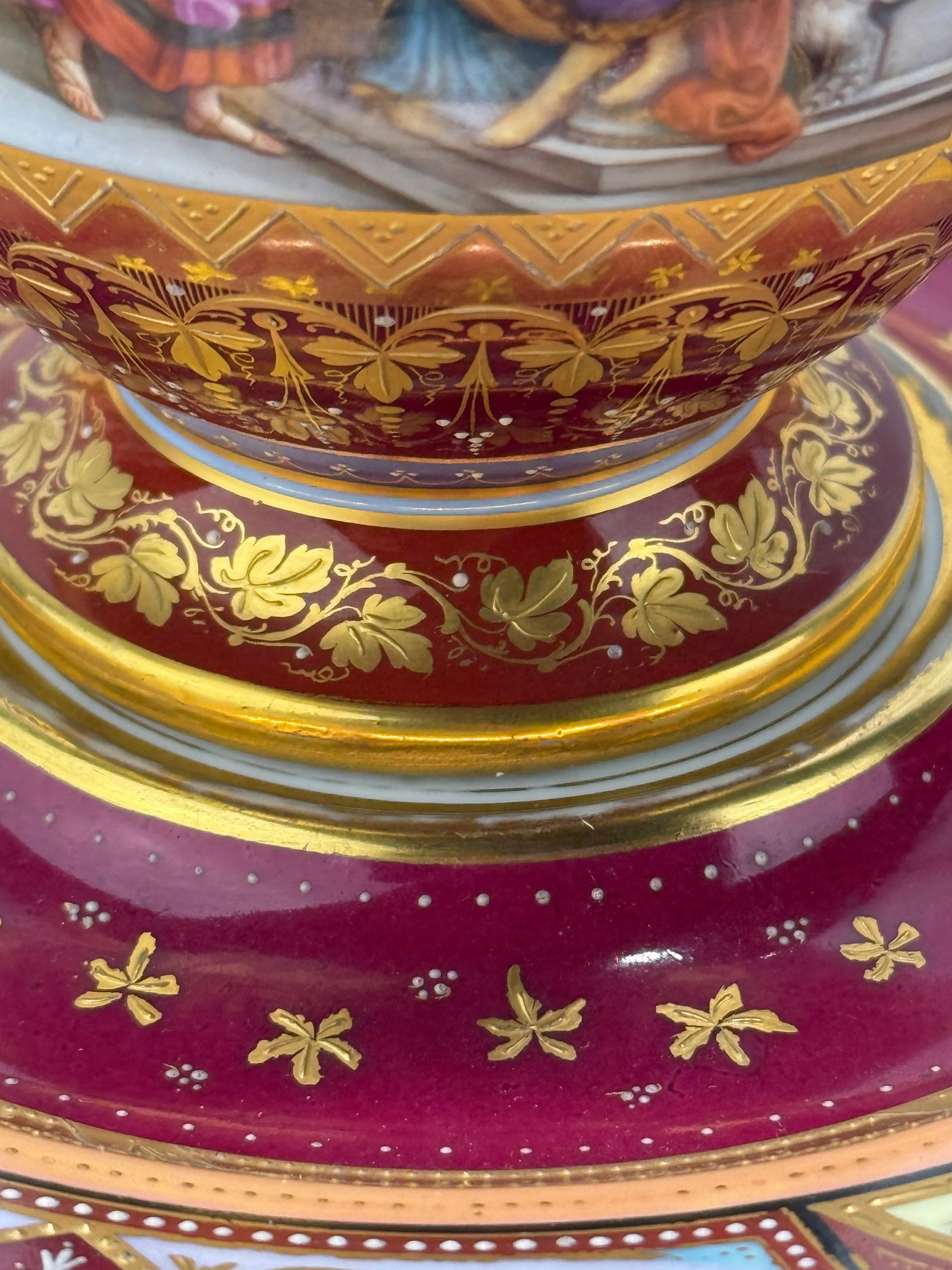 Royal Vienna Porcelain Covered Pitcher & Underplate Hector and Paris, Circa 1830 - 16