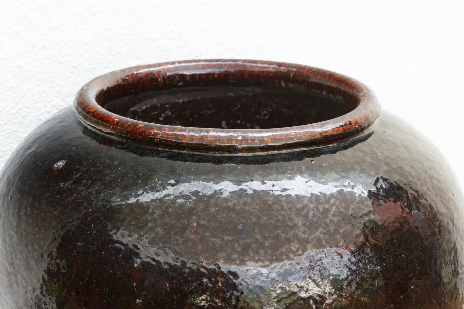 Large Caramel Glaze Martaban Jar - 4