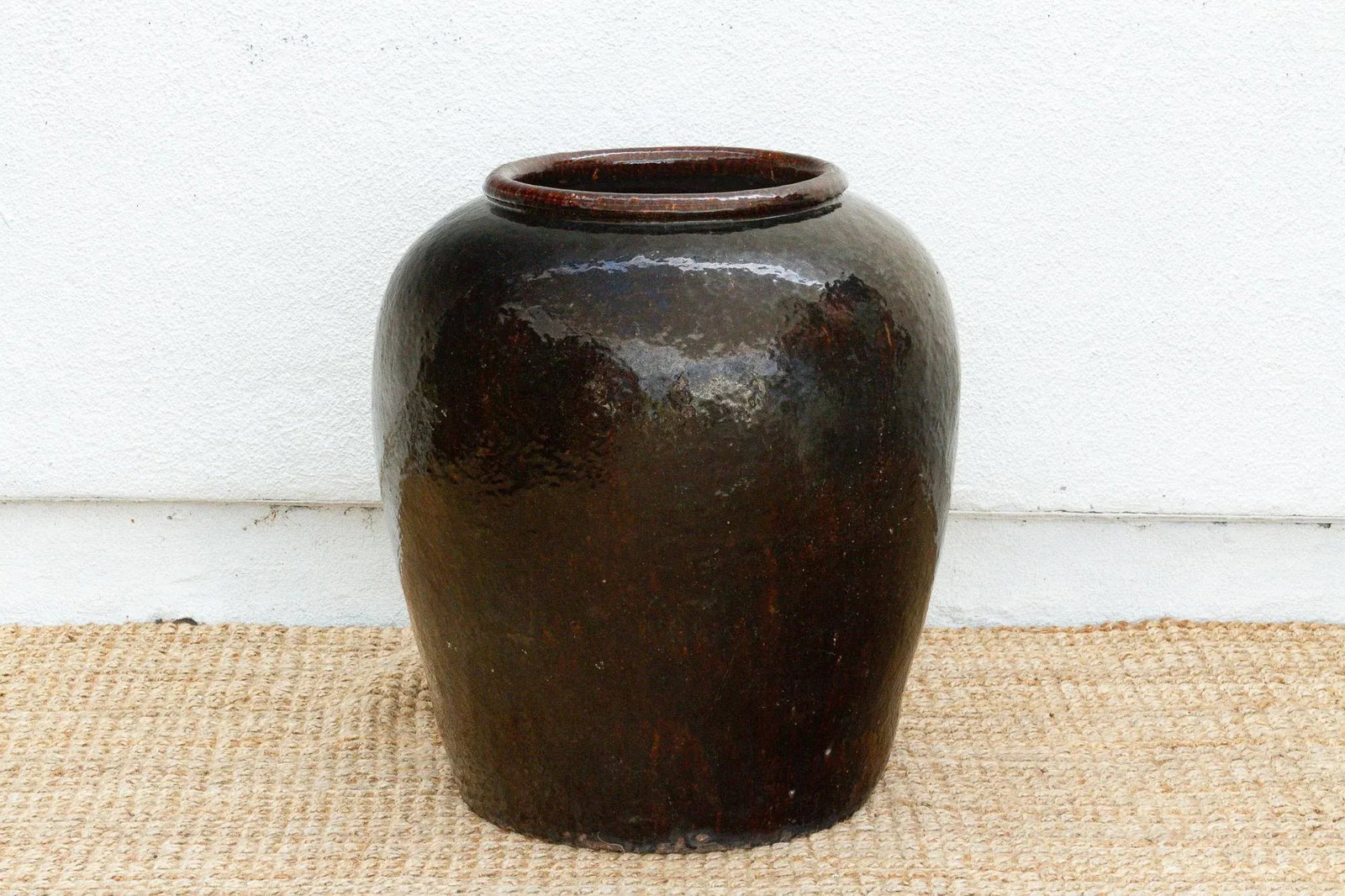 Large Caramel Glaze Martaban Jar - 6