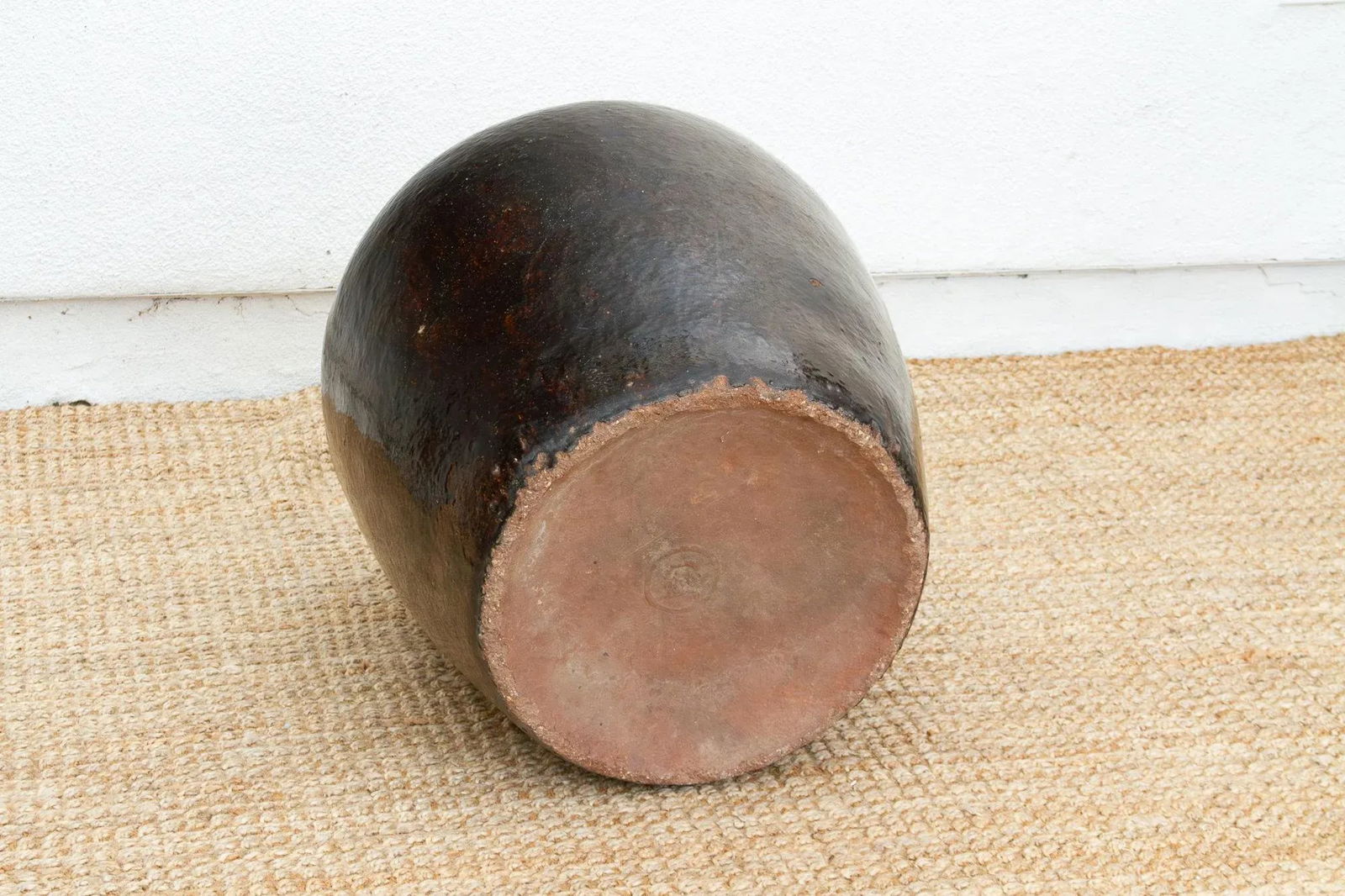 Large Caramel Glaze Martaban Jar - 7