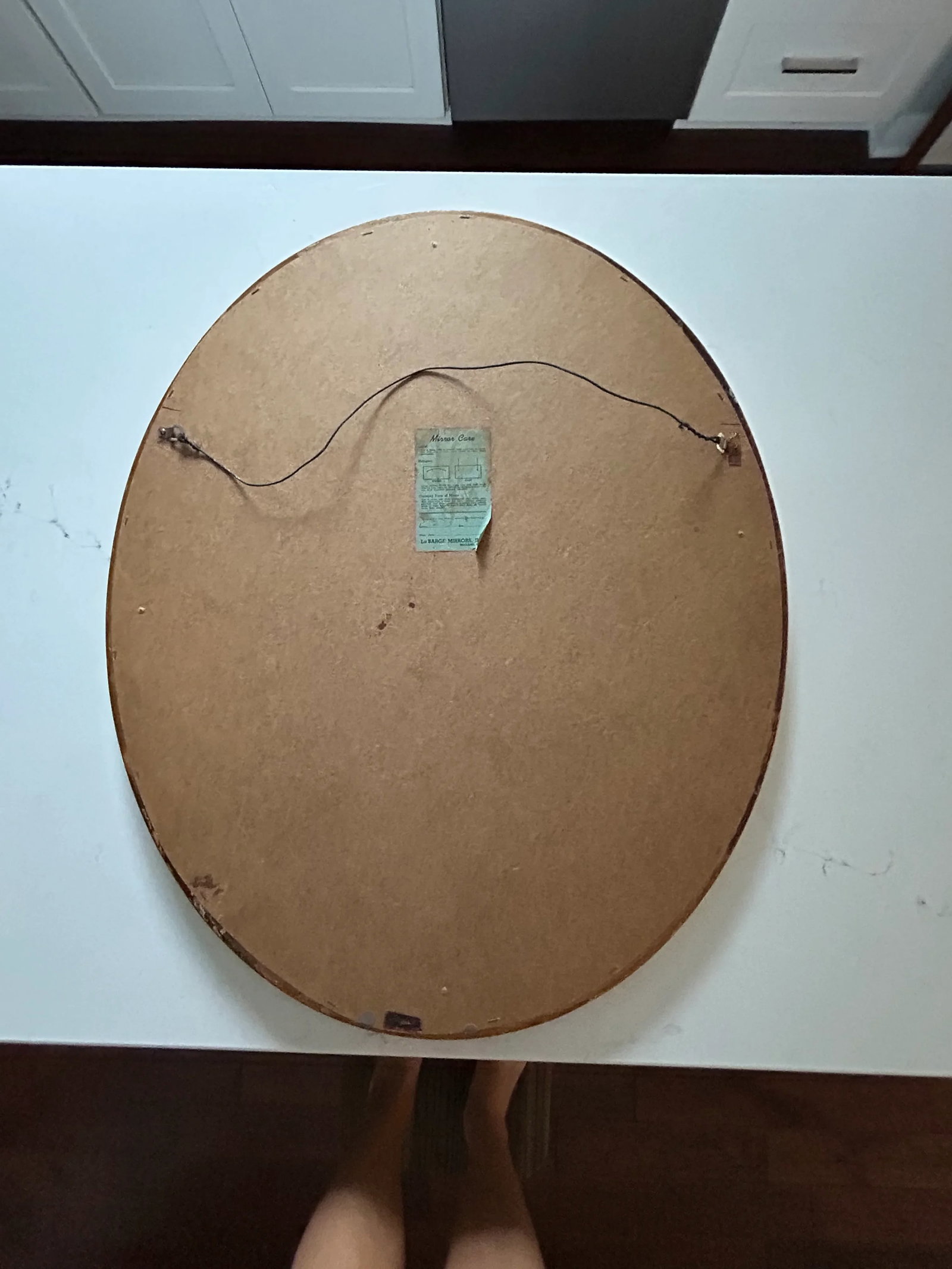 1970s Vintage Oval La Barge Gold Gilt Mirror - 9