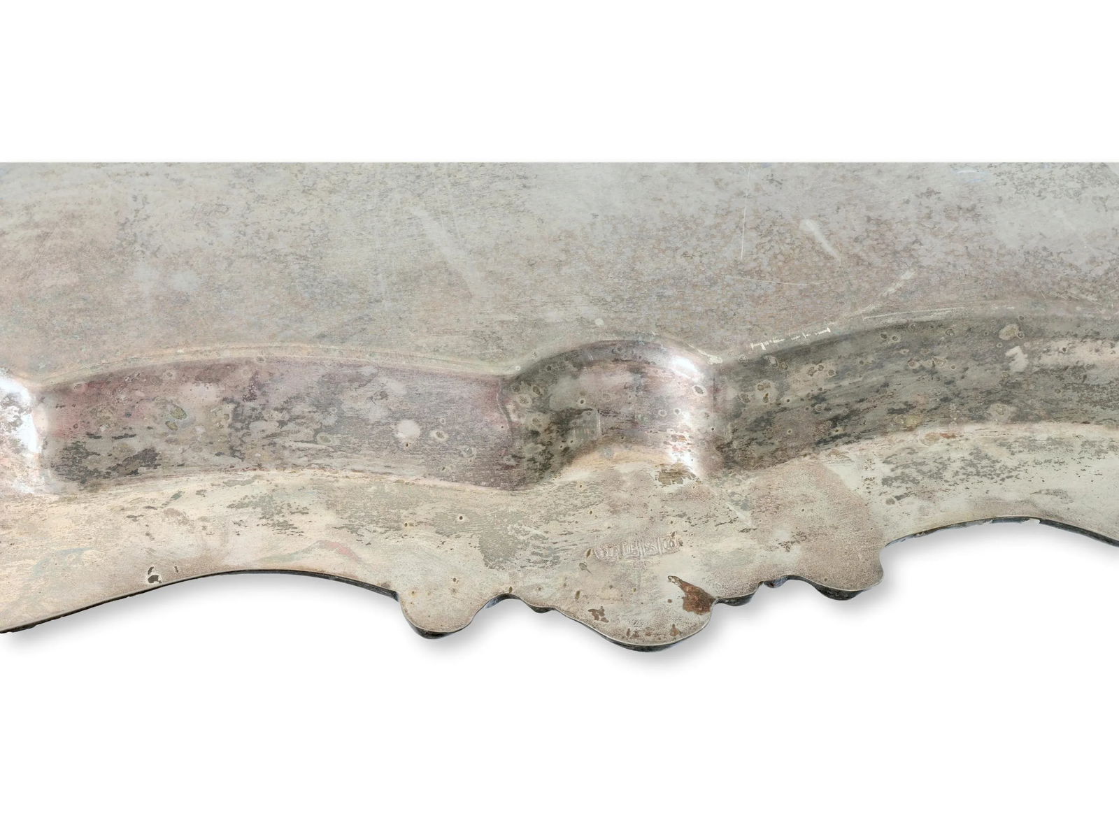 26" Heavy English Silver-Plate Bar Tray - 2