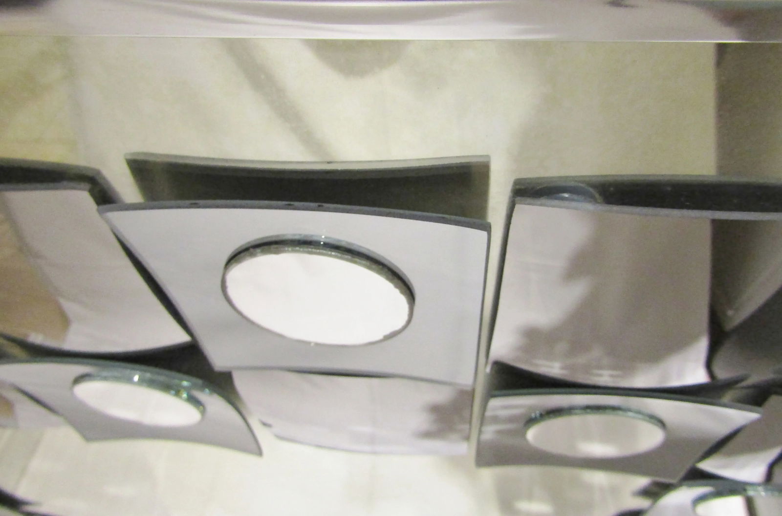 Mid-Century Hal Bienfeld Op Art Square Wall Mirror, 1970s - 7