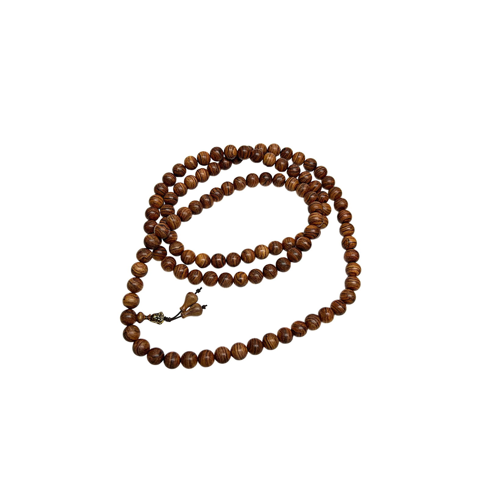 Natural Rare Rosewood Grain 108 Beads Hand Rosary Praying Chain - 2
