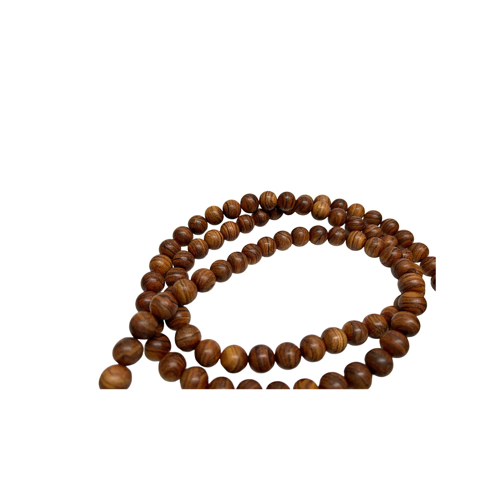 Natural Rare Rosewood Grain 108 Beads Hand Rosary Praying Chain - 3