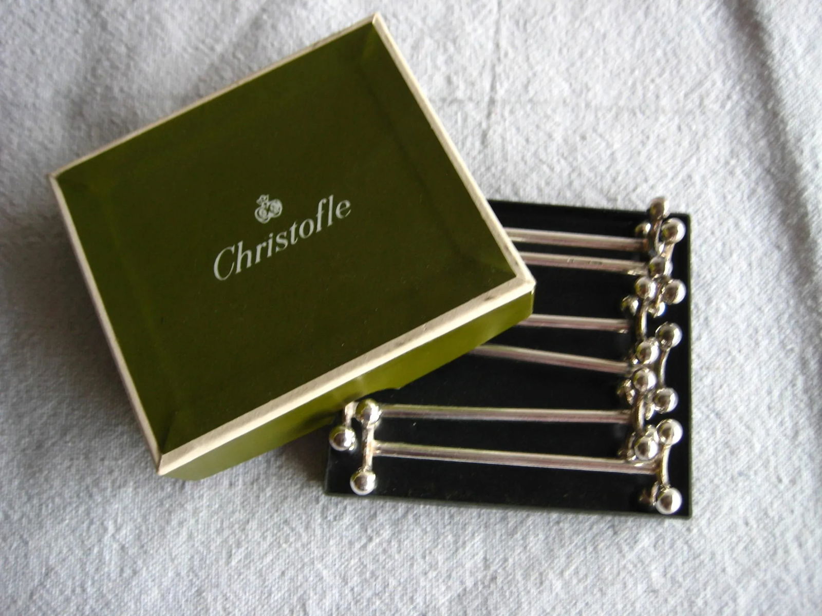 1980s Christofle Set of Silver Plate Knife Rest - 2