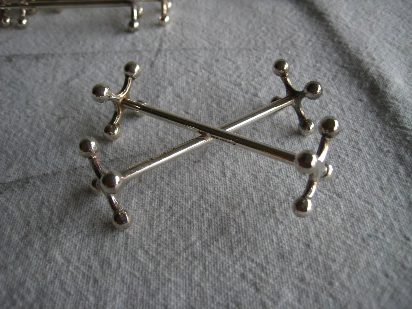 1980s Christofle Set of Silver Plate Knife Rest - 5