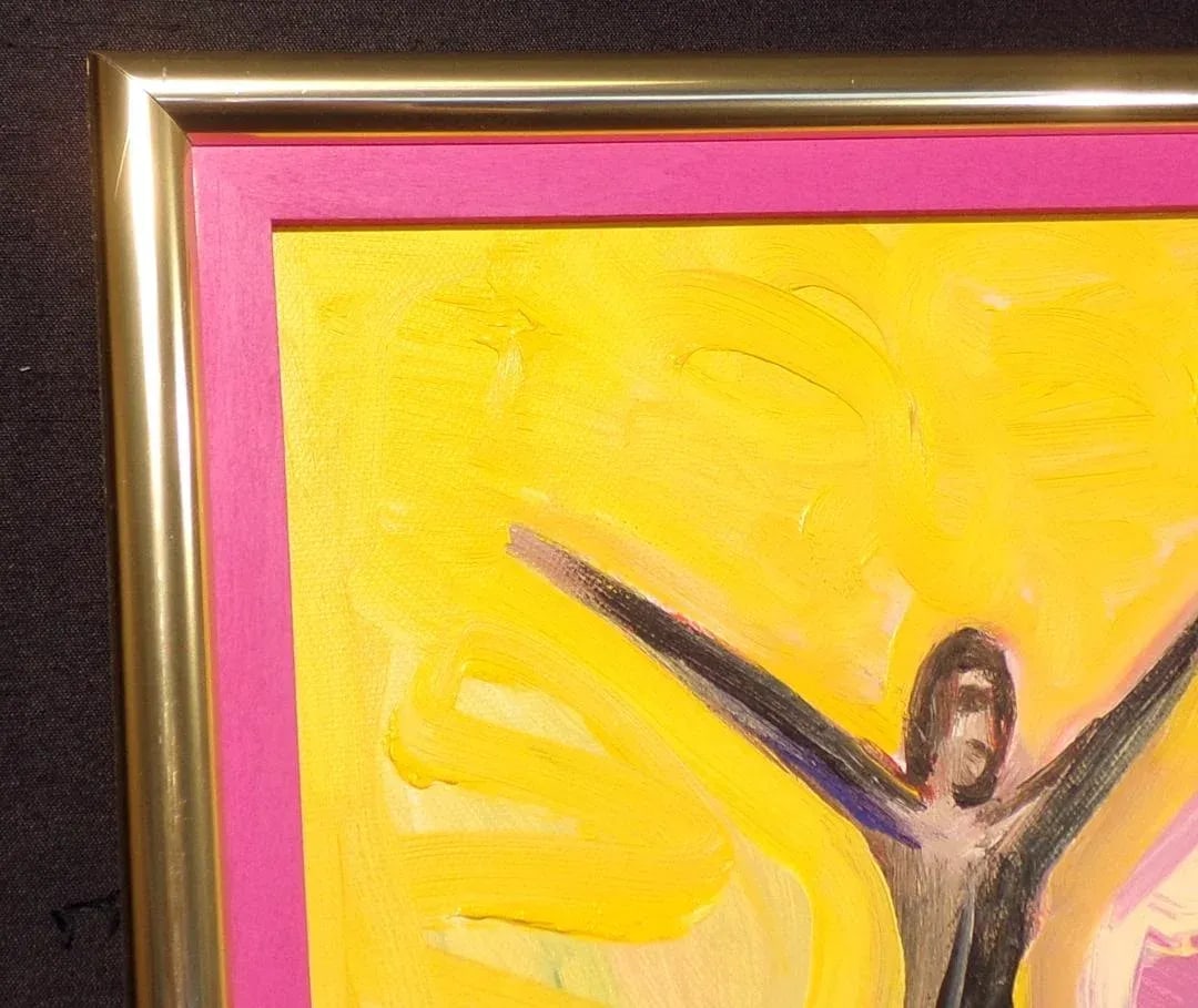 1990s "Wild Orchids" Figurative Oil Painting by Earl Linderman, Framed - 6