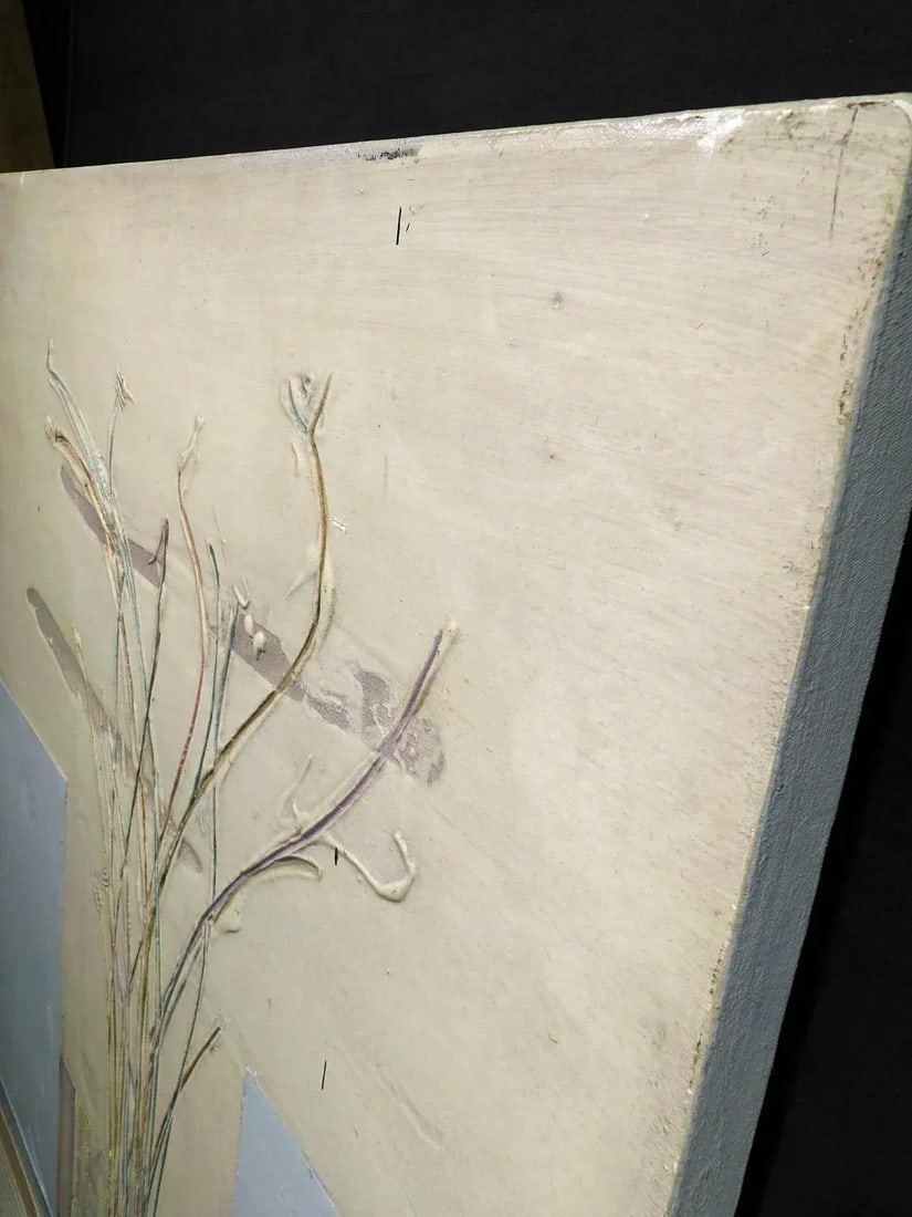 Enrico Embroli "Sea Oats 7-87" Original Painting on Canvas Hand Signed - 2