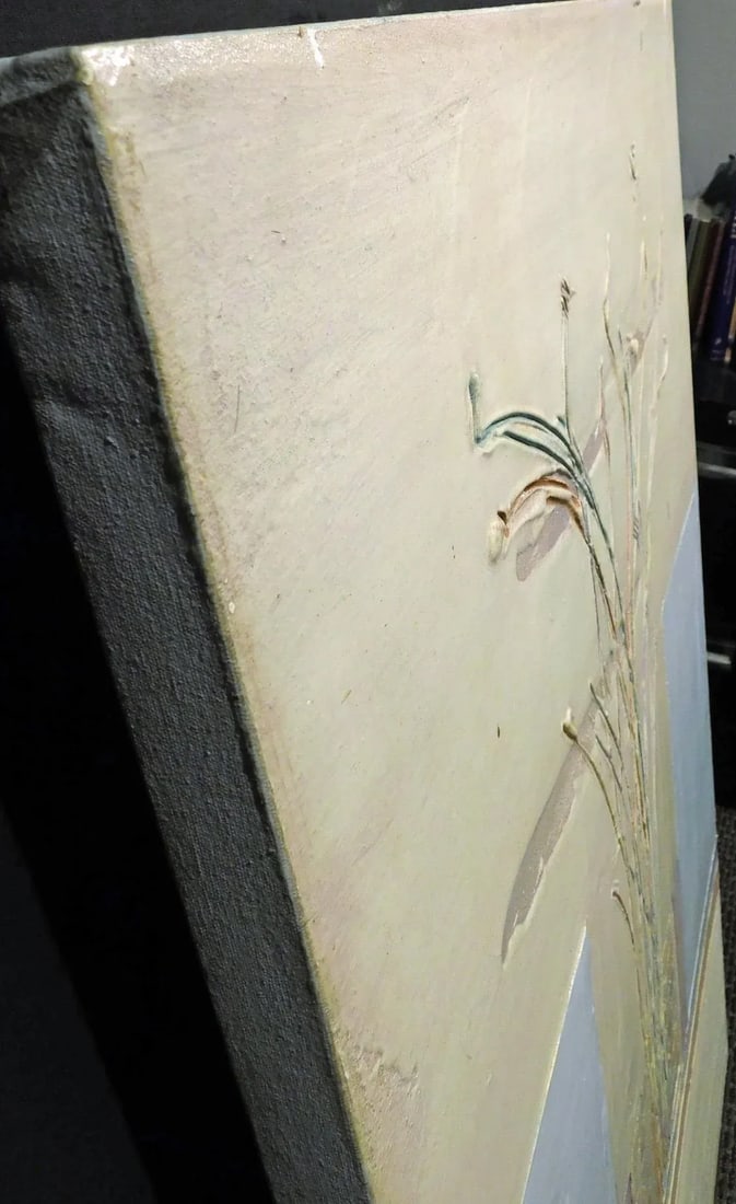 Enrico Embroli "Sea Oats 7-87" Original Painting on Canvas Hand Signed - 4