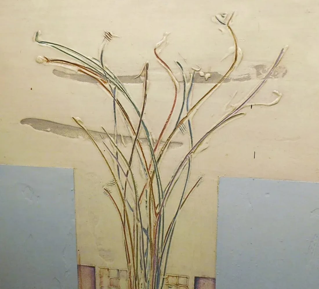 Enrico Embroli "Sea Oats 7-87" Original Painting on Canvas Hand Signed - 5