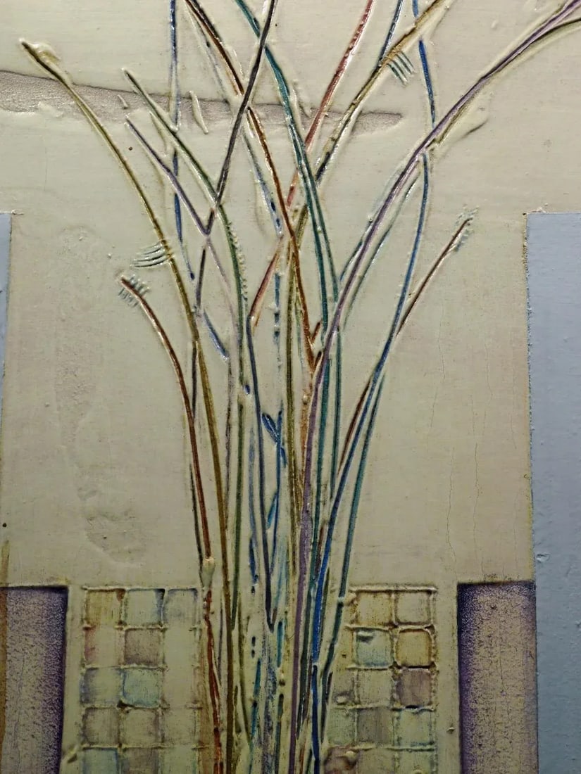 Enrico Embroli "Sea Oats 7-87" Original Painting on Canvas Hand Signed - 7