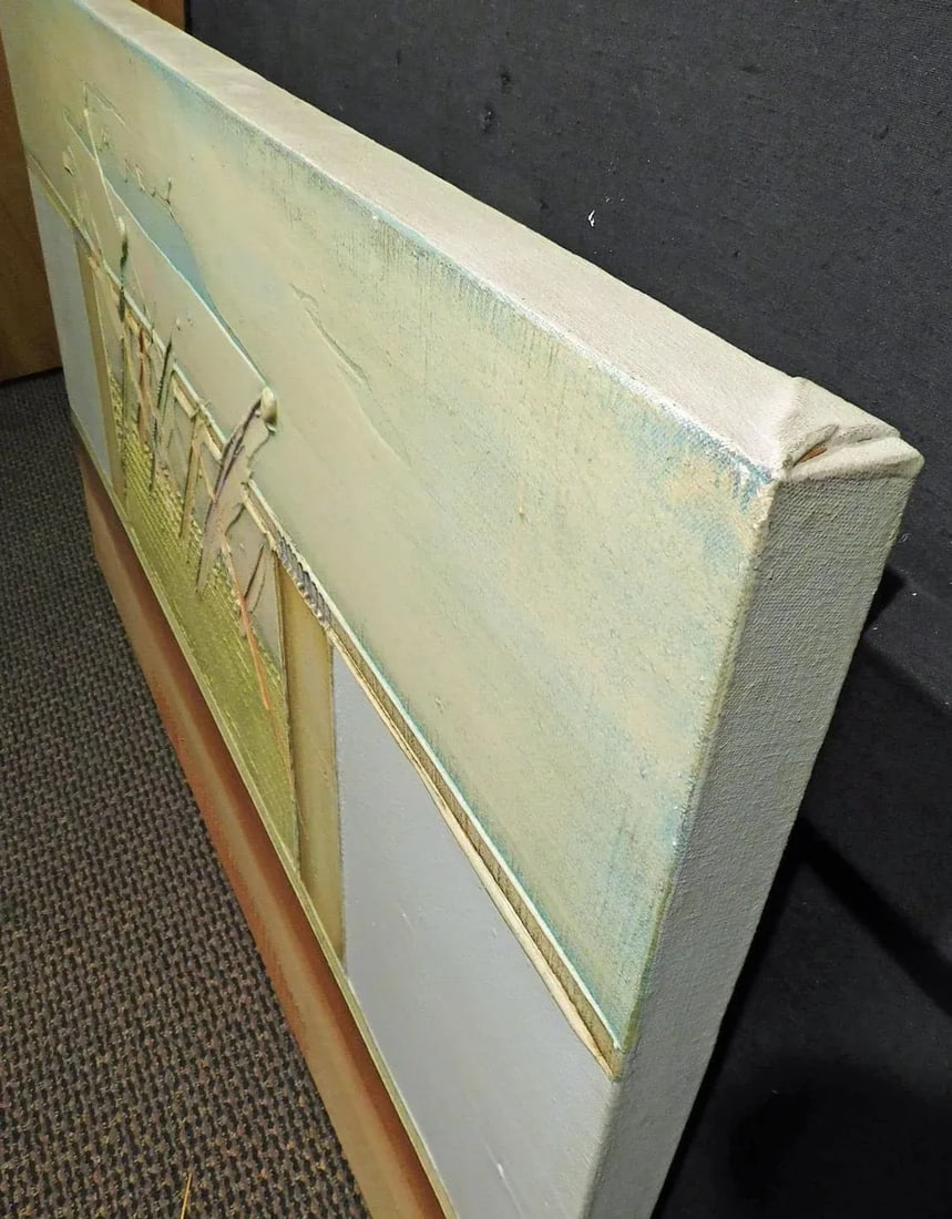 Enrico Embroli "Tab X Series #52" Original Painting on Canvas Hand Signed - 7