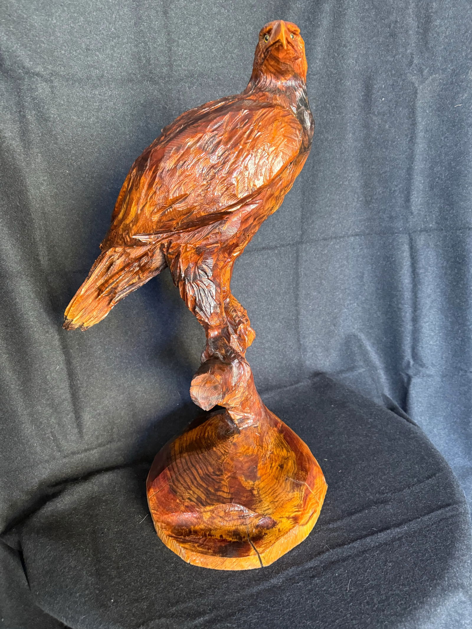 1950s Wood Carving of Golden Eagle. - 2
