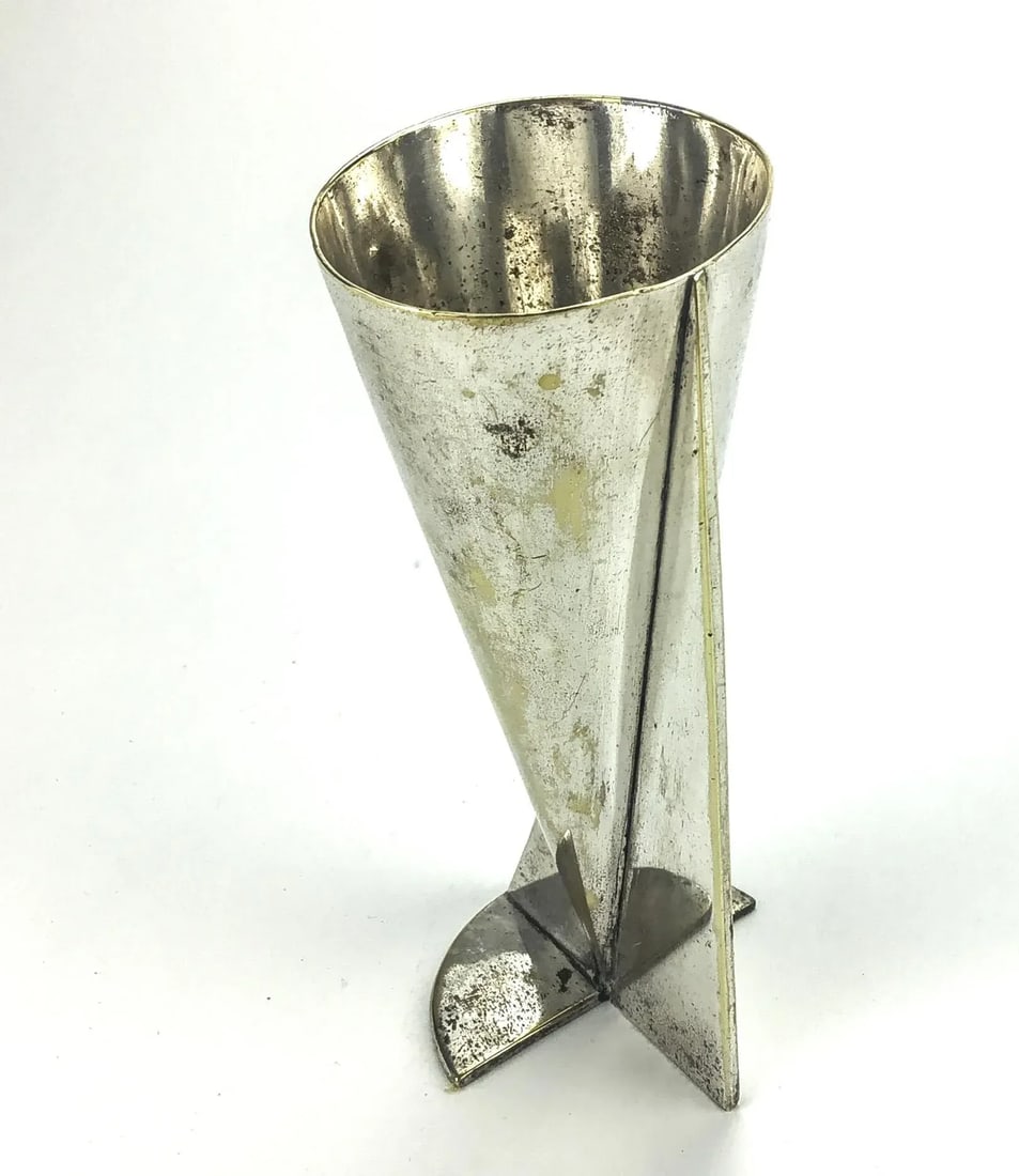 Gorgeous Art Deco Silver Plated Bud Vase - 2