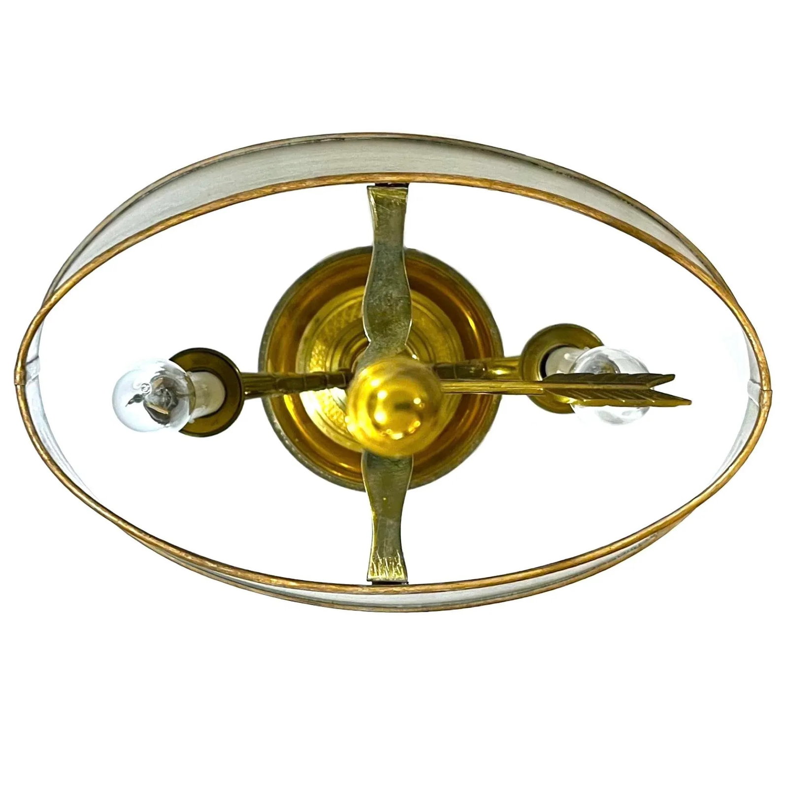 Vintage Gilt Brass Bouillotte Lamps - Pair - 11