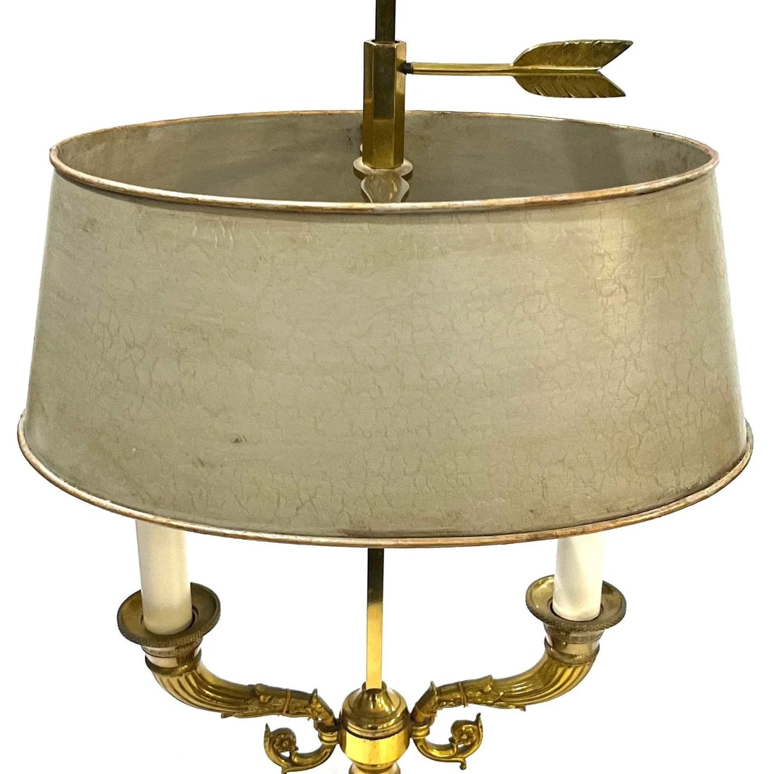 Vintage Gilt Brass Bouillotte Lamps - Pair - 2