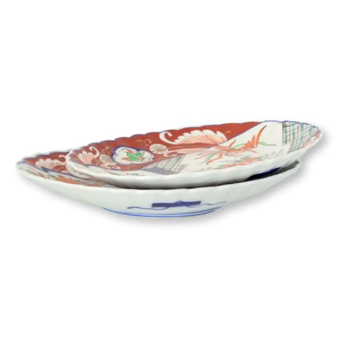 19th-Century Scalloped Edge Japanese Imari Plates - 2