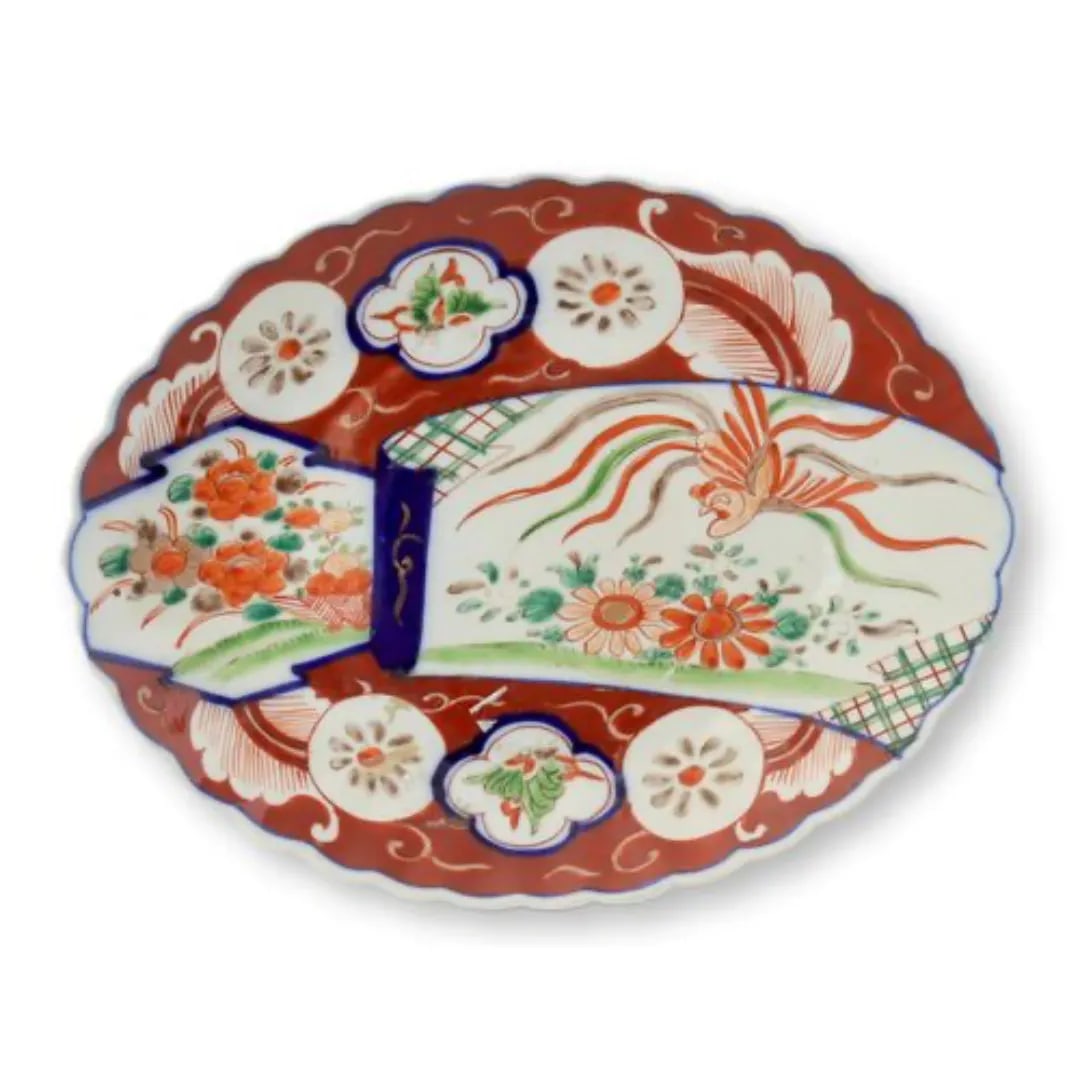 19th-Century Scalloped Edge Japanese Imari Plates - 4