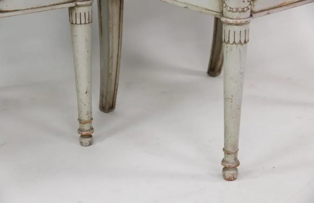 A Pair of Louis XVI 18th Century Style French Childrenâ"Â™s Bergere Chairs - 3