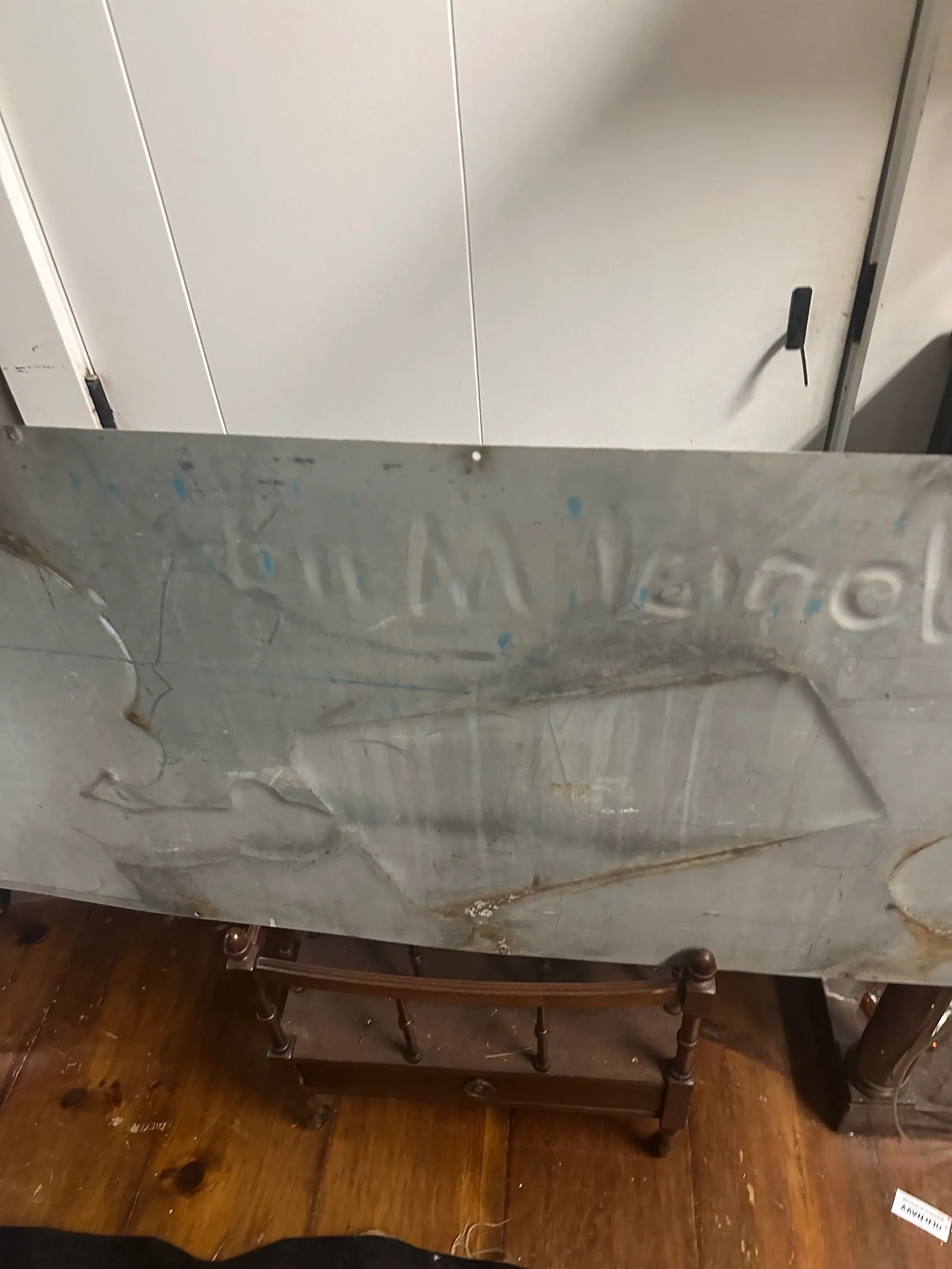 Americana Large Metal Colonial Maid Darling Ice Cream Sign - 8