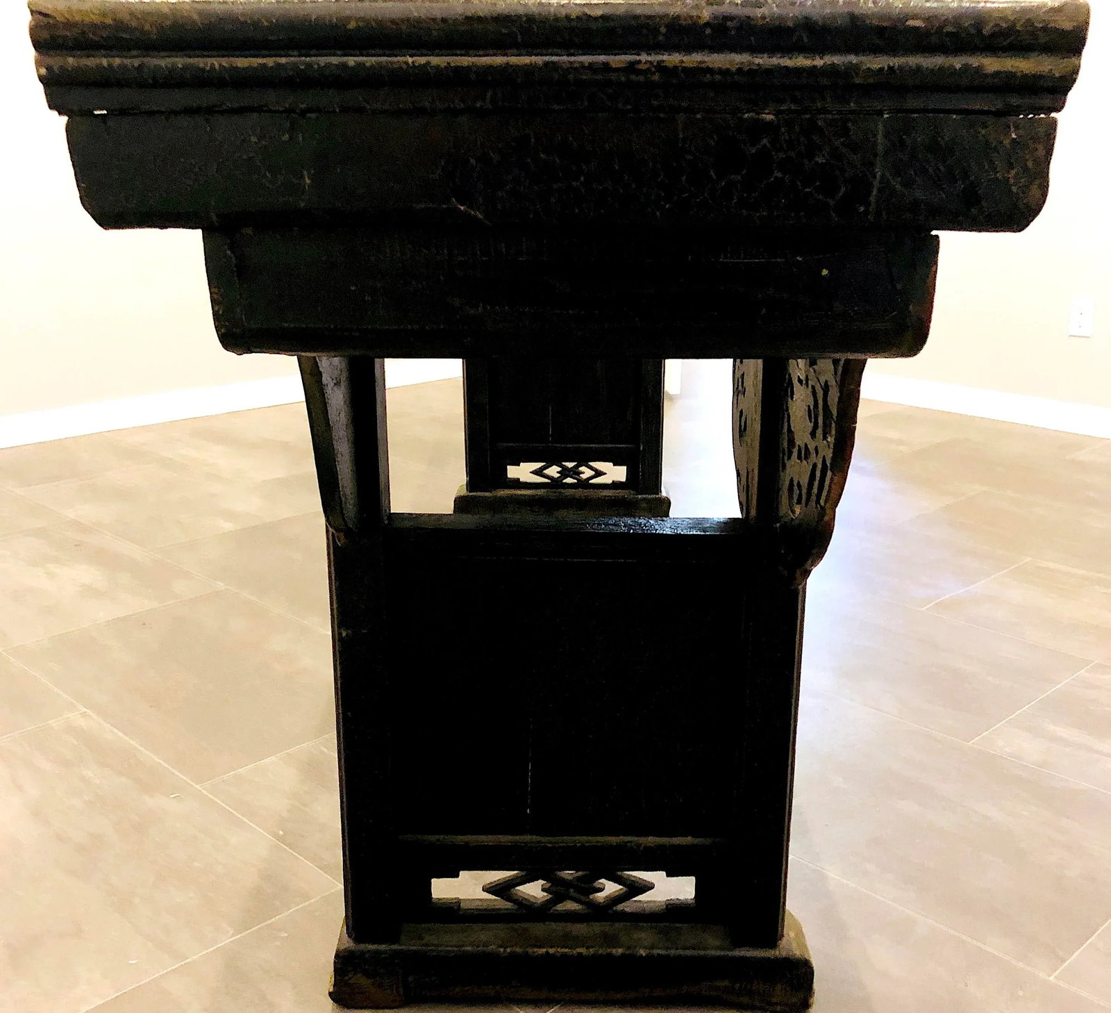Over Eight Foot - Antique Chinese Altar Table - 6