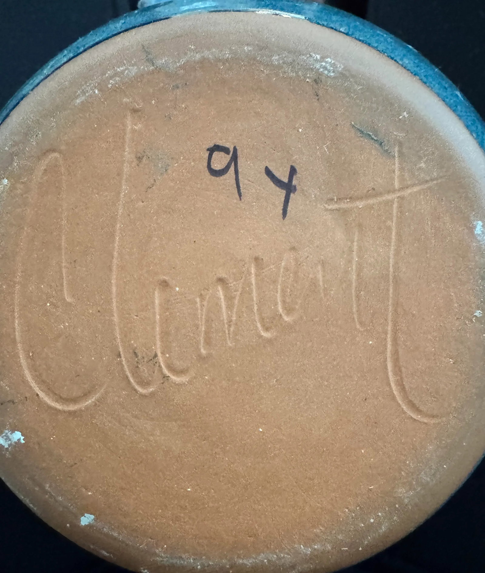 Late 20th Century, Blue Glazed Hand-Thrown Stoneware, David Clement Clayworks - 4