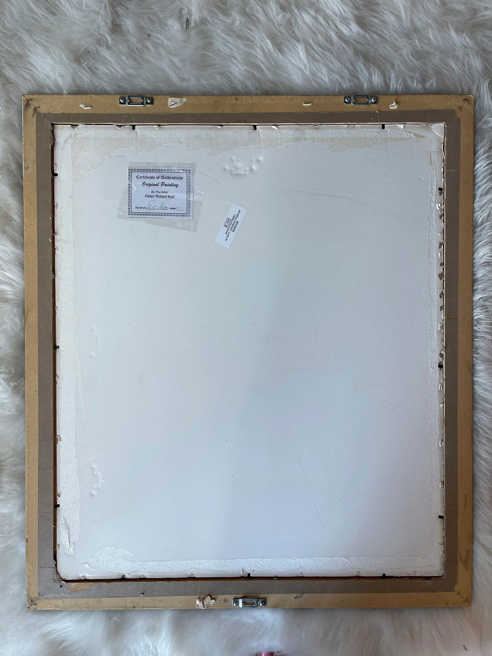 1960s Abstract Expressionist Acrylic Painting by Peter Keil, Framed - 3