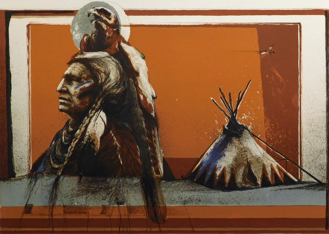 Larry Fodor "Gray Thunder Eagle" Color Hand Signed & Numbered - 2