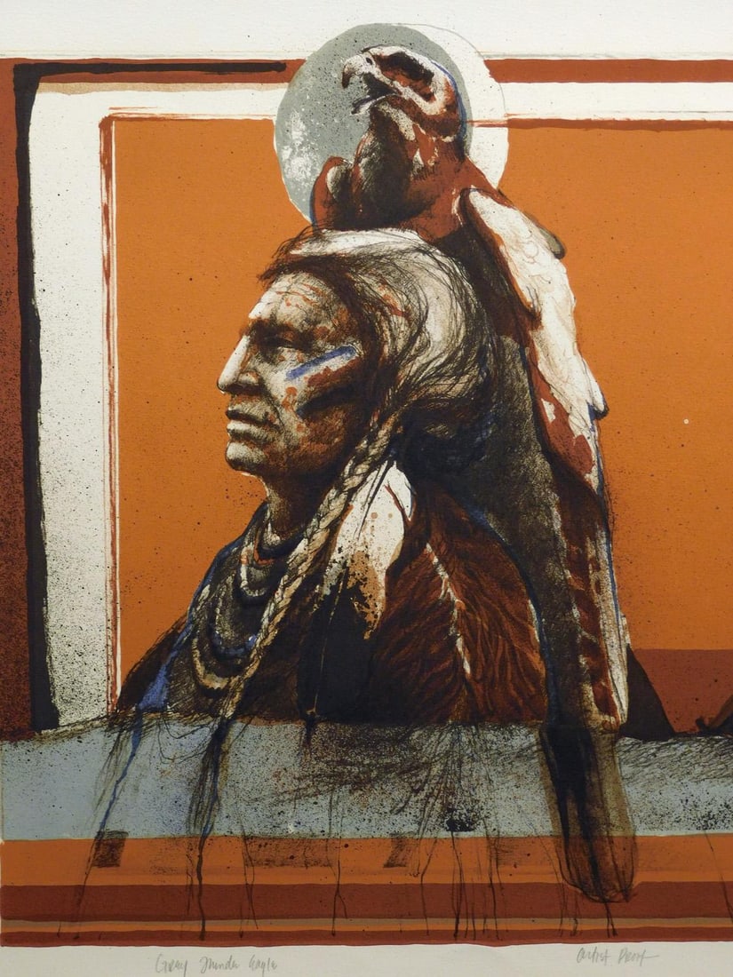 Larry Fodor "Gray Thunder Eagle" Color Hand Signed & Numbered - 7