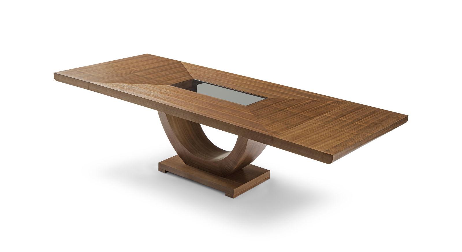 Modern Greg Sheres Style Walnut Extension Dining Table - 3