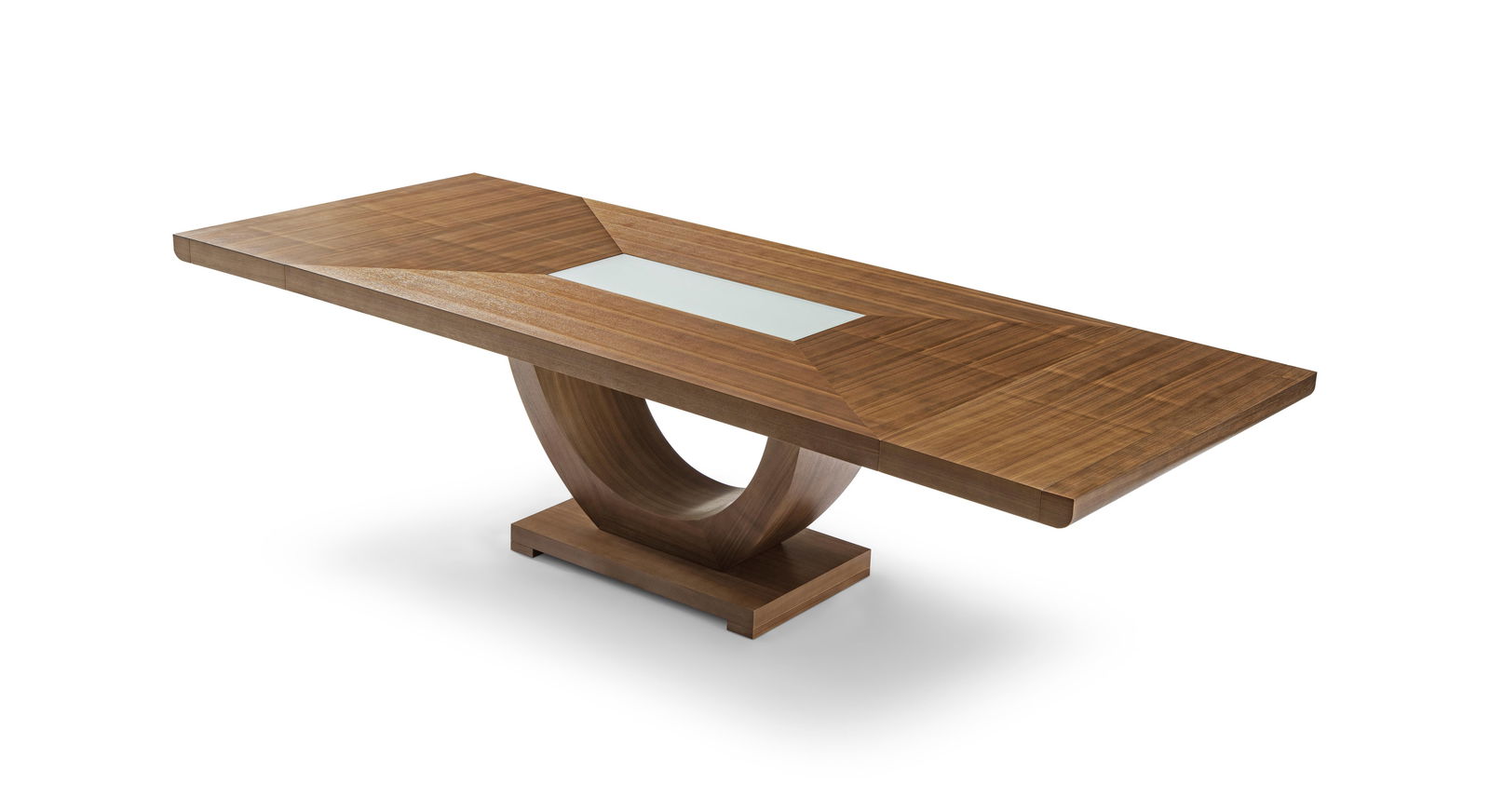 Modern Greg Sheres Style Walnut Extension Dining Table - 4