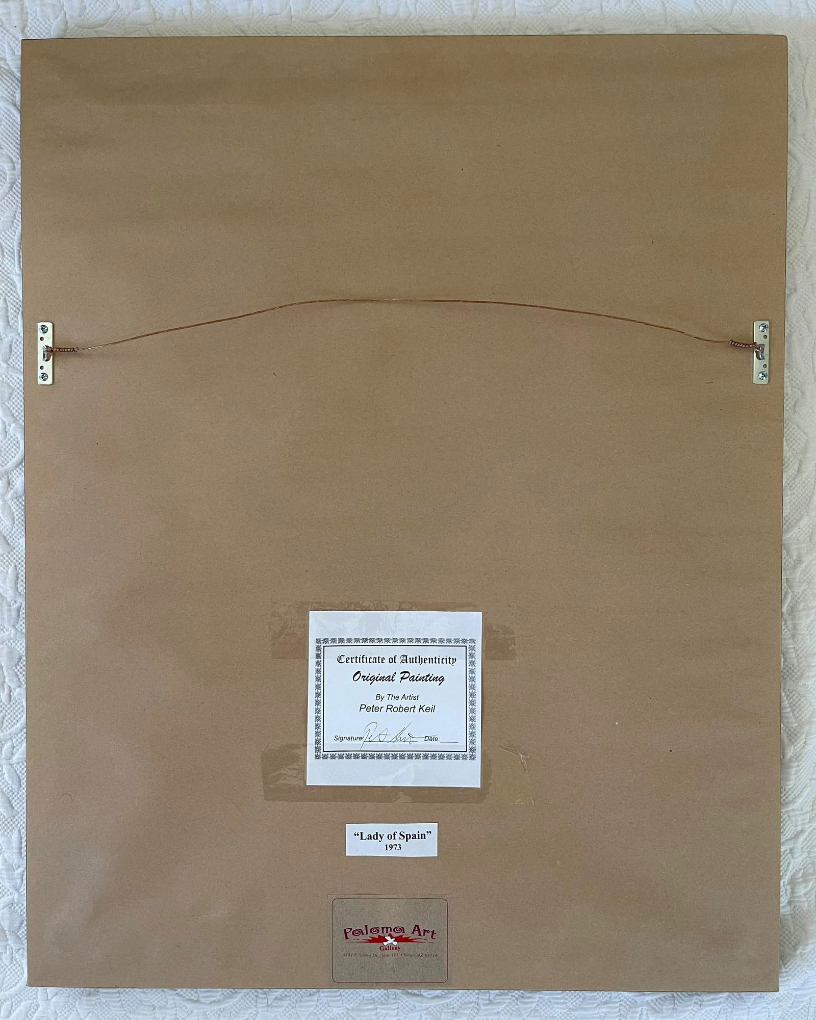 1970s "Lady of Spain" Cubist Style Abstract Face Painting by Peter Keil, Framed - 7