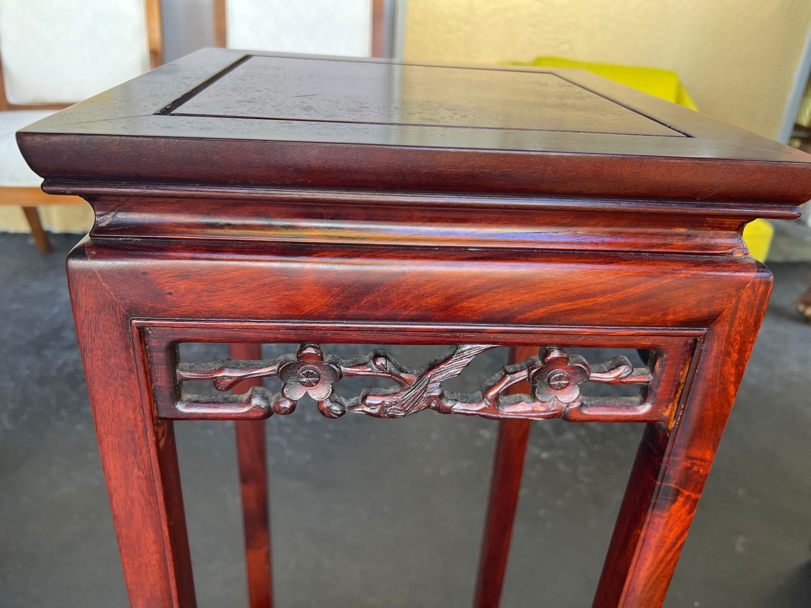 Tall Vintage Chinese Nesting Tables Plant Stand - Set of 3 - 7