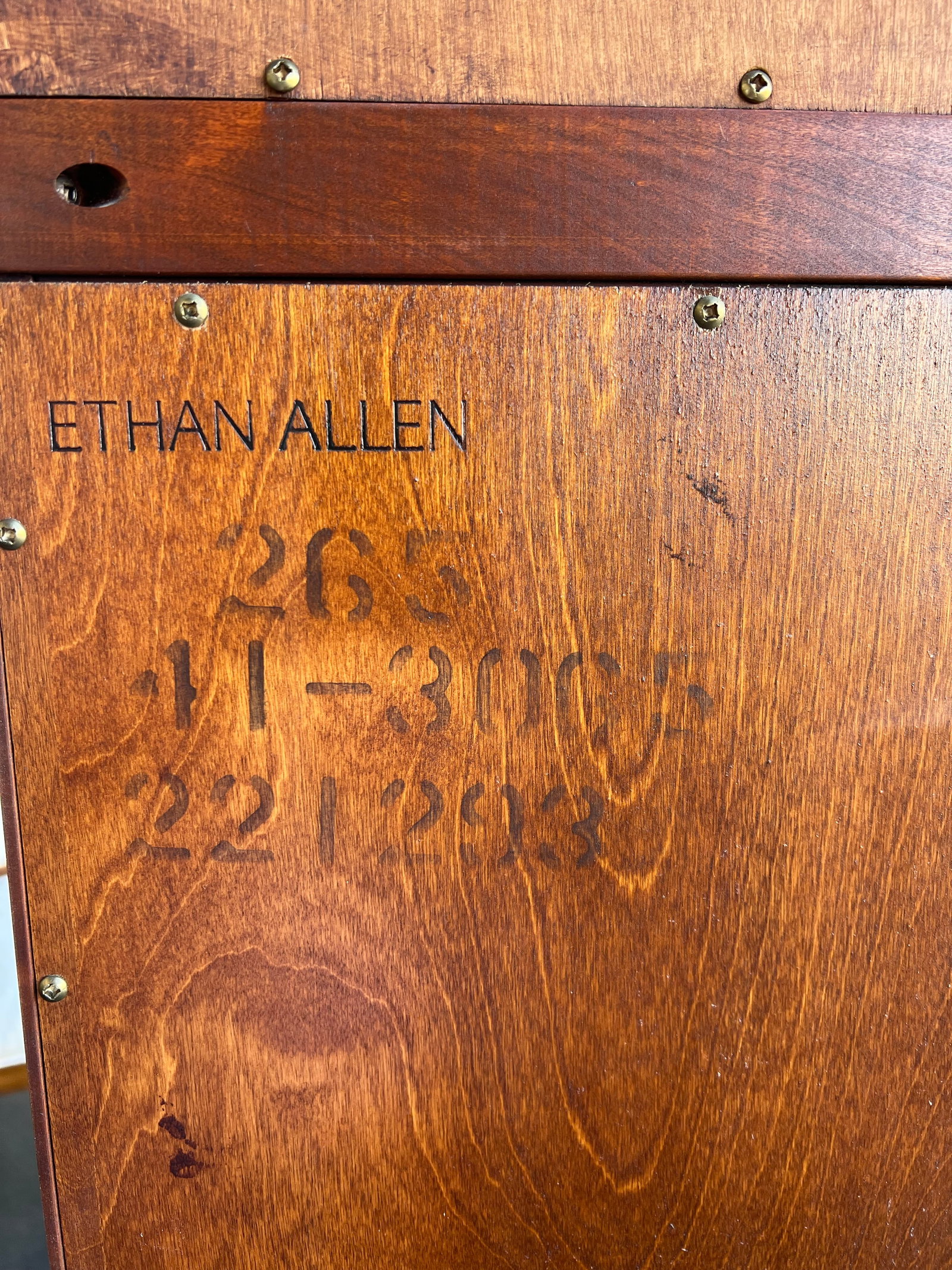 1970s Medallion Cherry Wood Grandfather /Floor Clock by Ethan Allen - 11