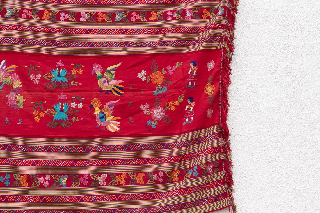 Antique Guatemalan Highlands Ceremonial Textile - 2