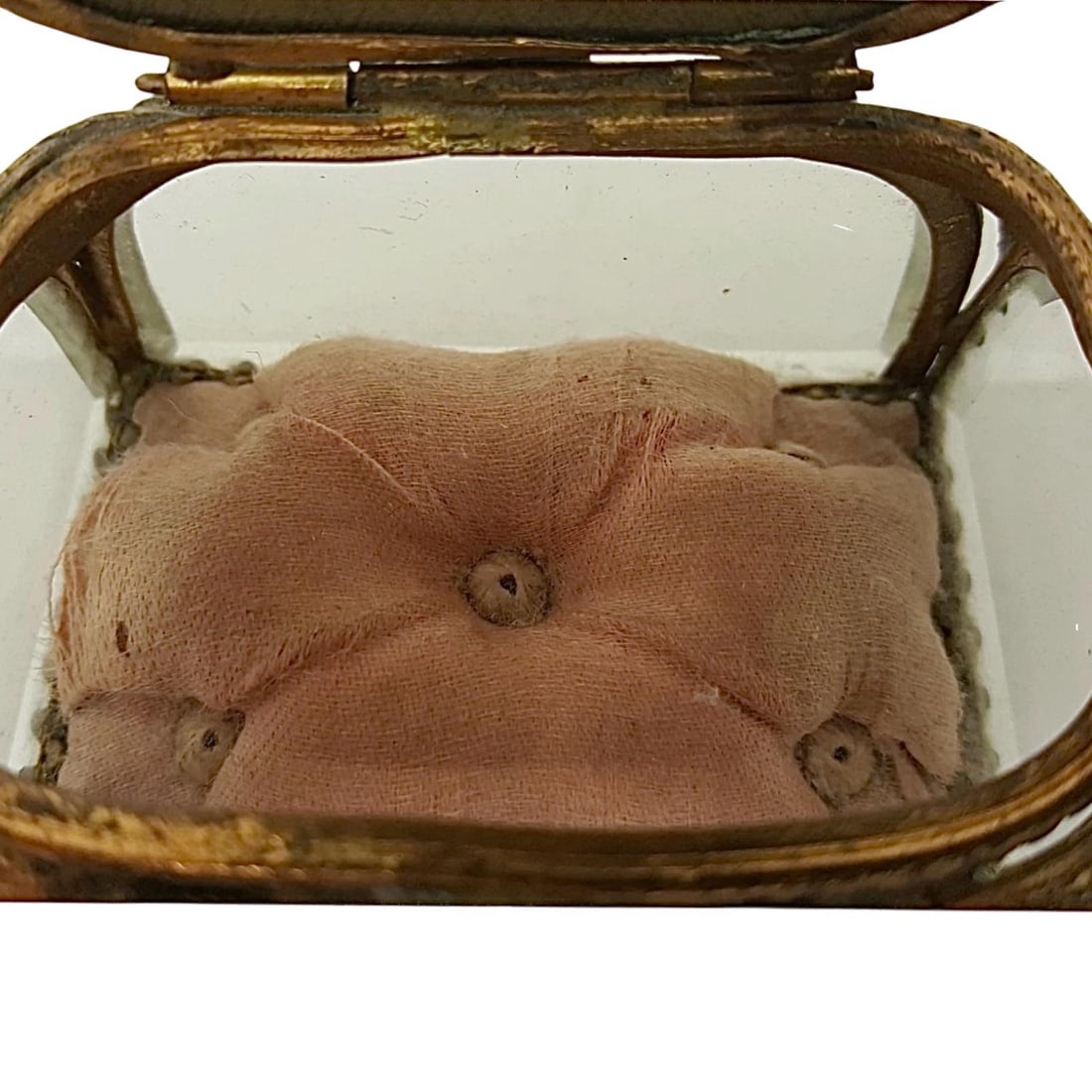 Antique Arc De Triomphe Antique French Beveled Glass Jewelry Box Souvenir Casket, Paris, C. 1900 - 4