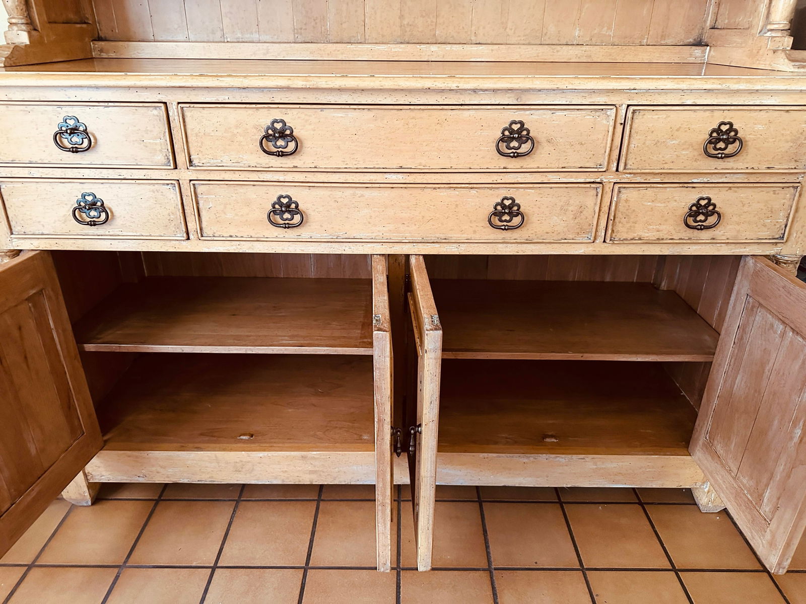 Rustic European Bausman & Co. Bench-Made Buffet W/Removable Top Shelf - 2