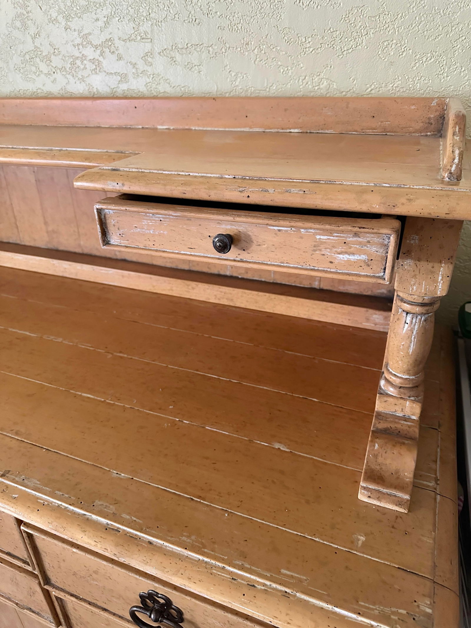 Rustic European Bausman & Co. Bench-Made Buffet W/Removable Top Shelf - 7