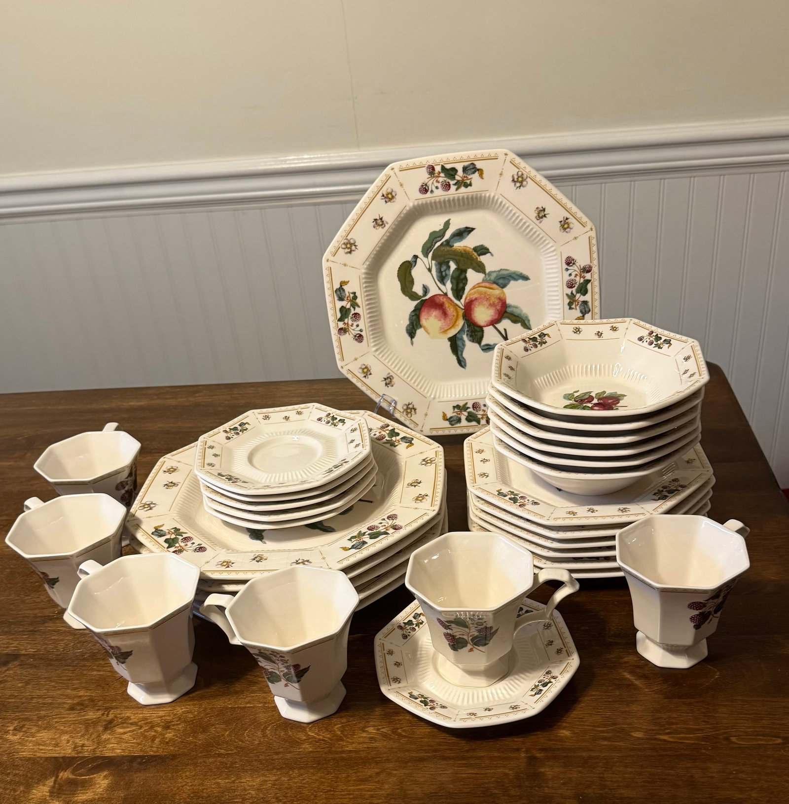 1980s Nikko Classic Collection "Orchard" Dinnerware - 9