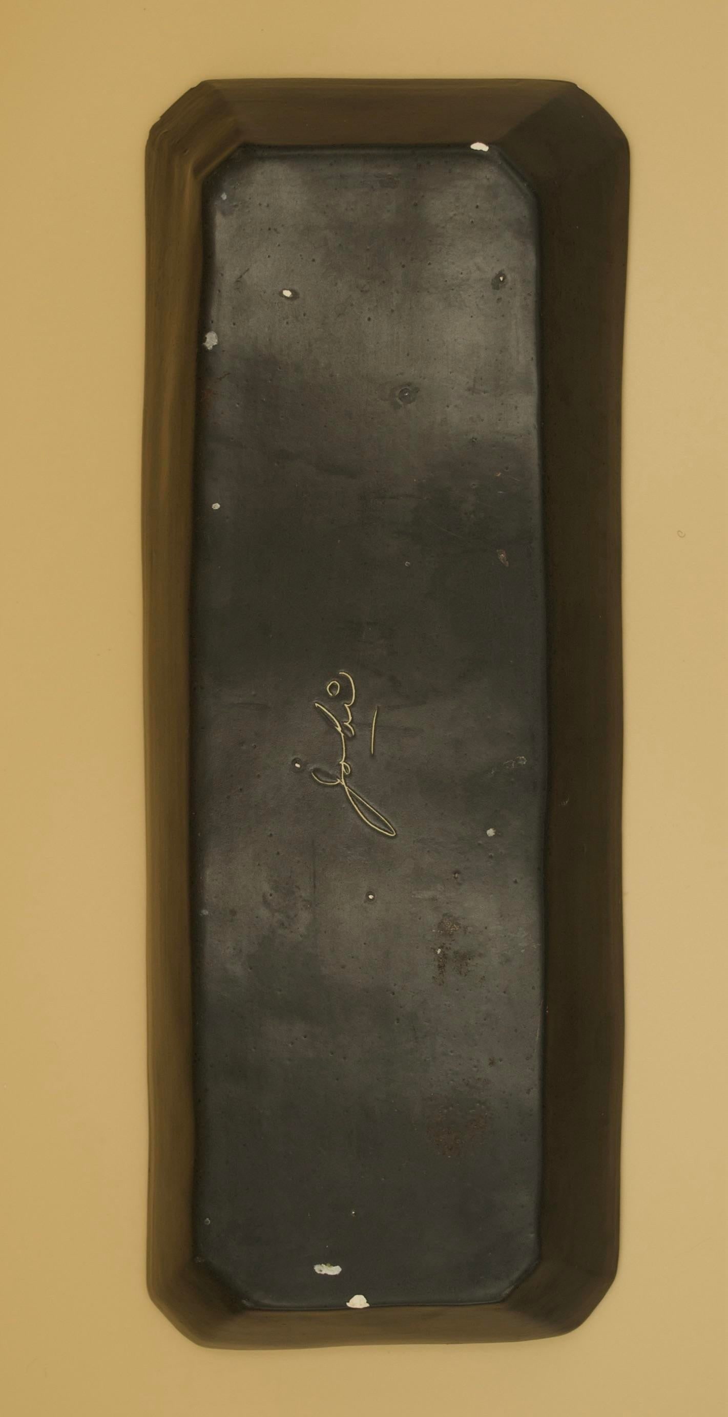 Pair of Signed Jobi Studio Pottery Platters, Mid-Century Modern, Cape Cod - 7