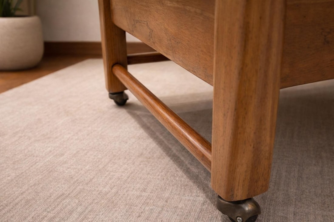 1950s Set of Four Mid-Century Modern Lounge Chairs With Original Casters - 5