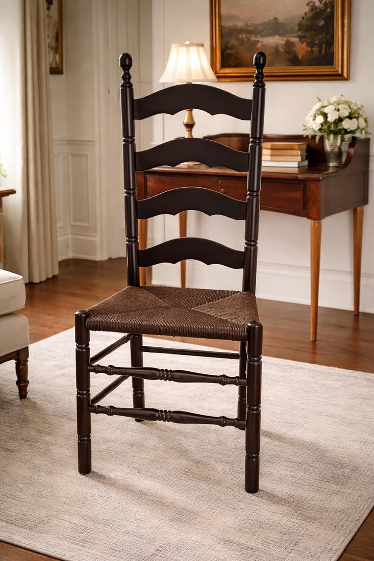 Early 20th Century Yield House Writing Desk With Original Woven-Seat Chair - 10