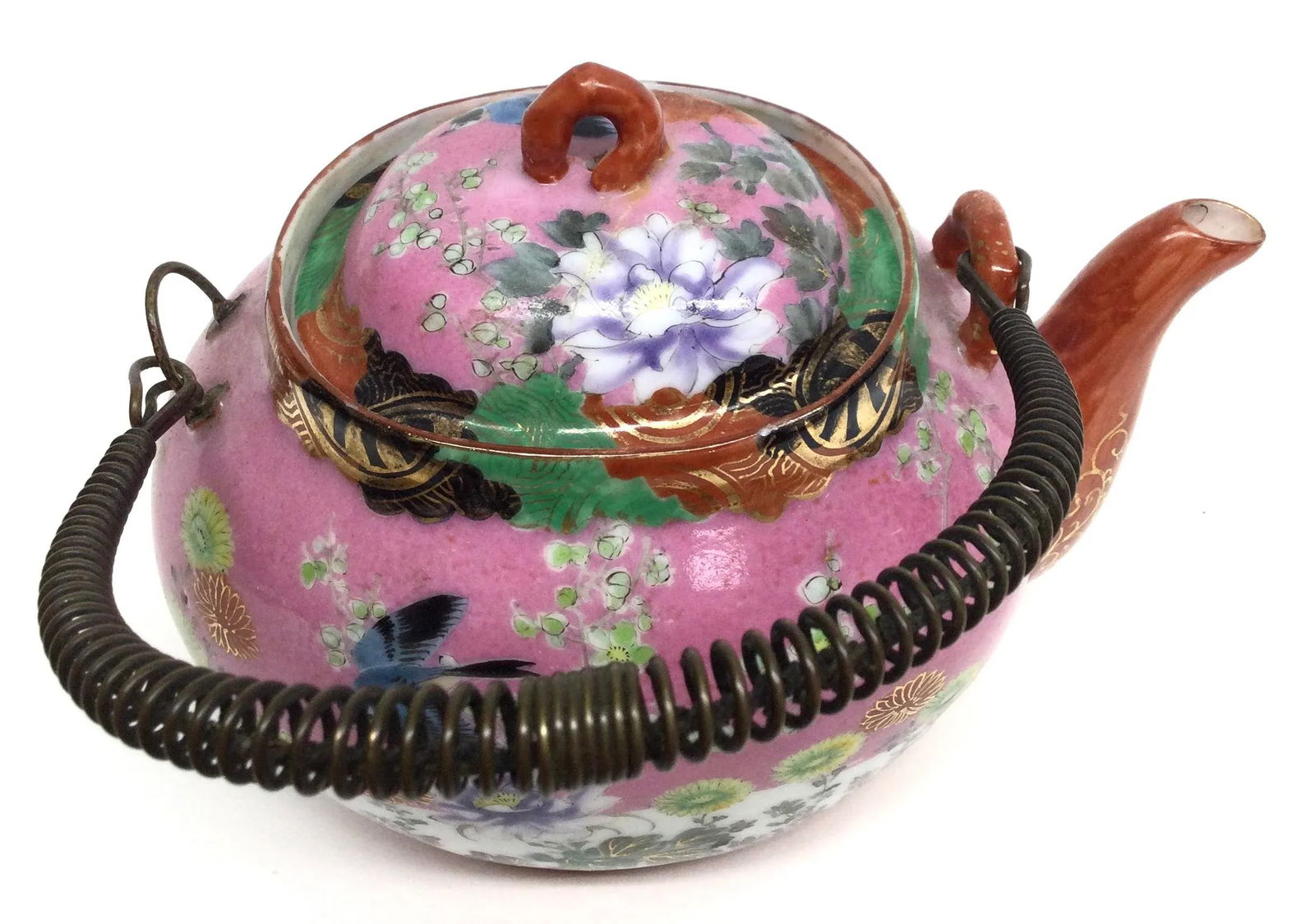 Antique Chinese Porcelain Tea Pot - 4