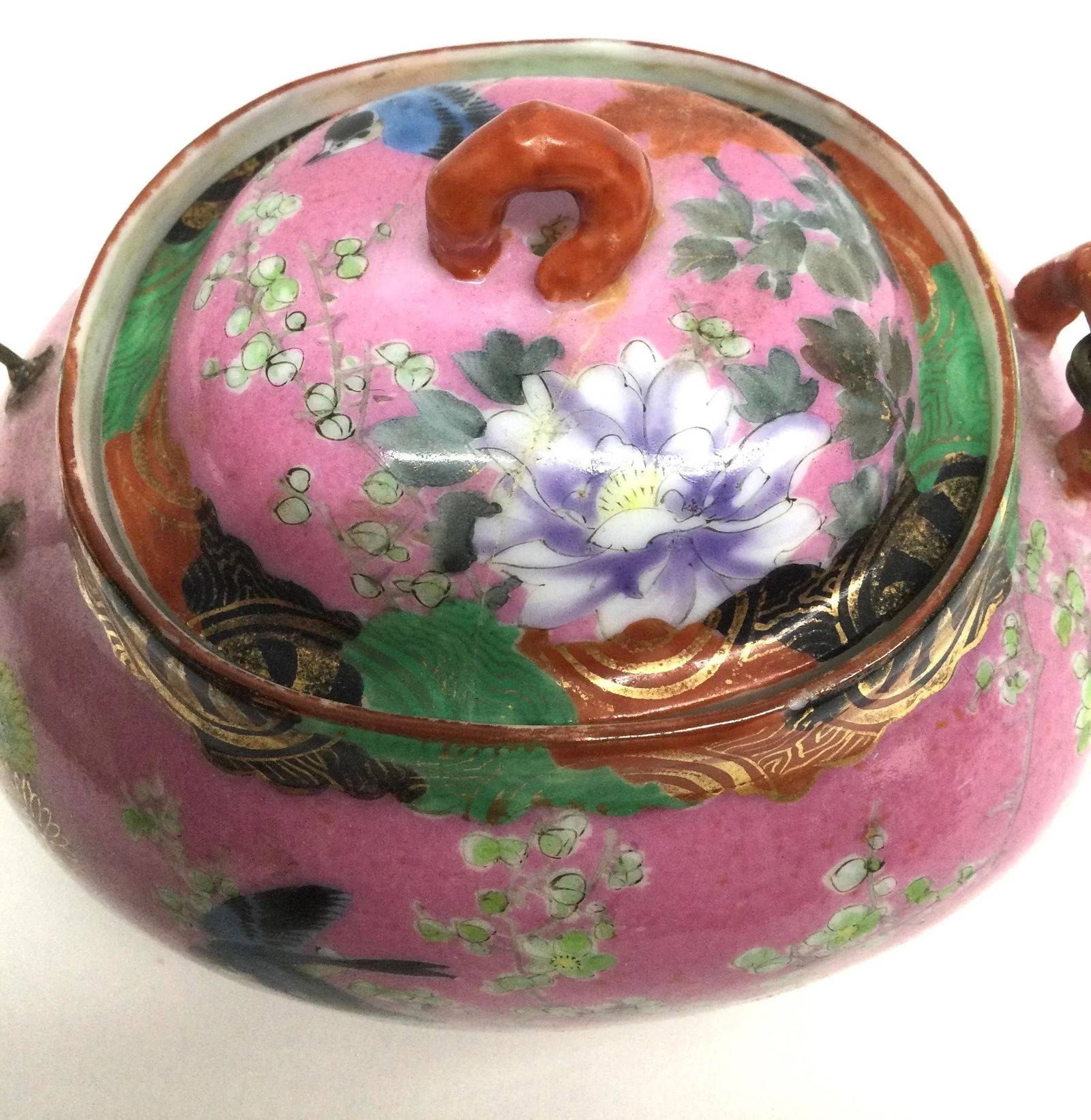 Antique Chinese Porcelain Tea Pot - 5