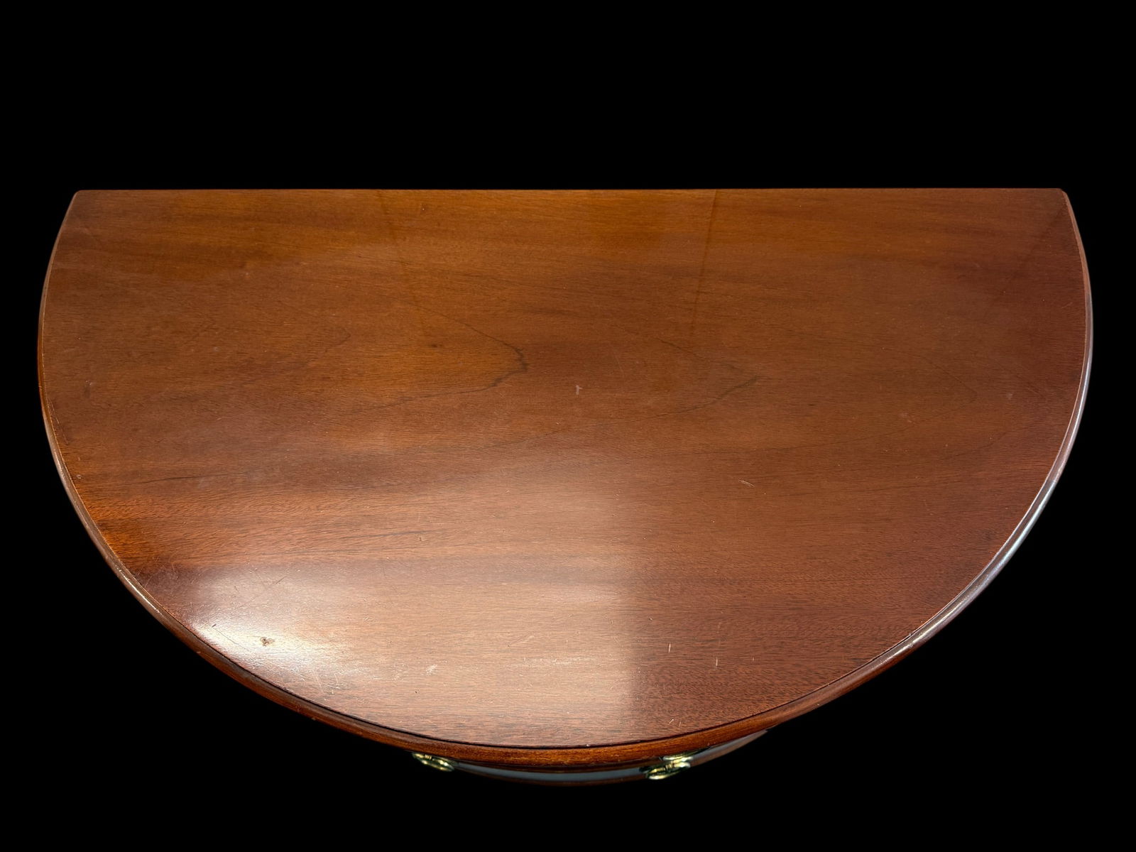 Late 20th Century Baker Furniture Historic Charleston Mahogany Demilune Cabinet or Sideboard - 7