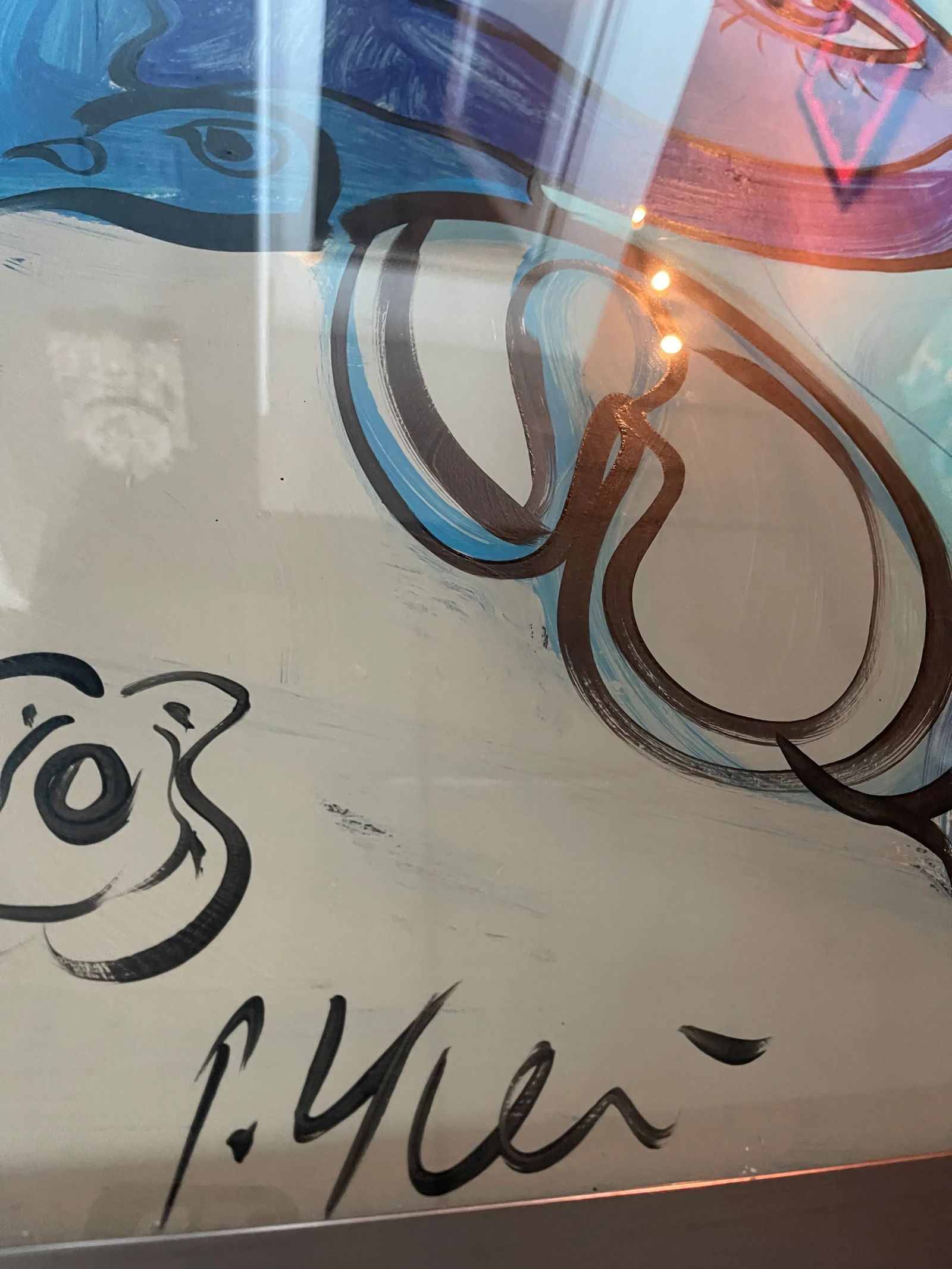 Contemporary Abstract Expressionist Acrylic Painting by Peter Keil, Framed - 3