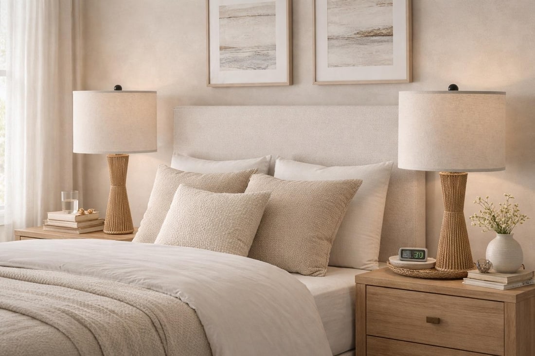 Late 20th Century Organic Modern Sculptural Rope-Wrapped Table Lamps on Metal Frame - a Pair - 6