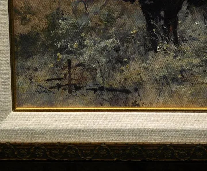 Outback Trek Contemporary Western Landscape Oil Painting by Robert Hagan, Framed - 2