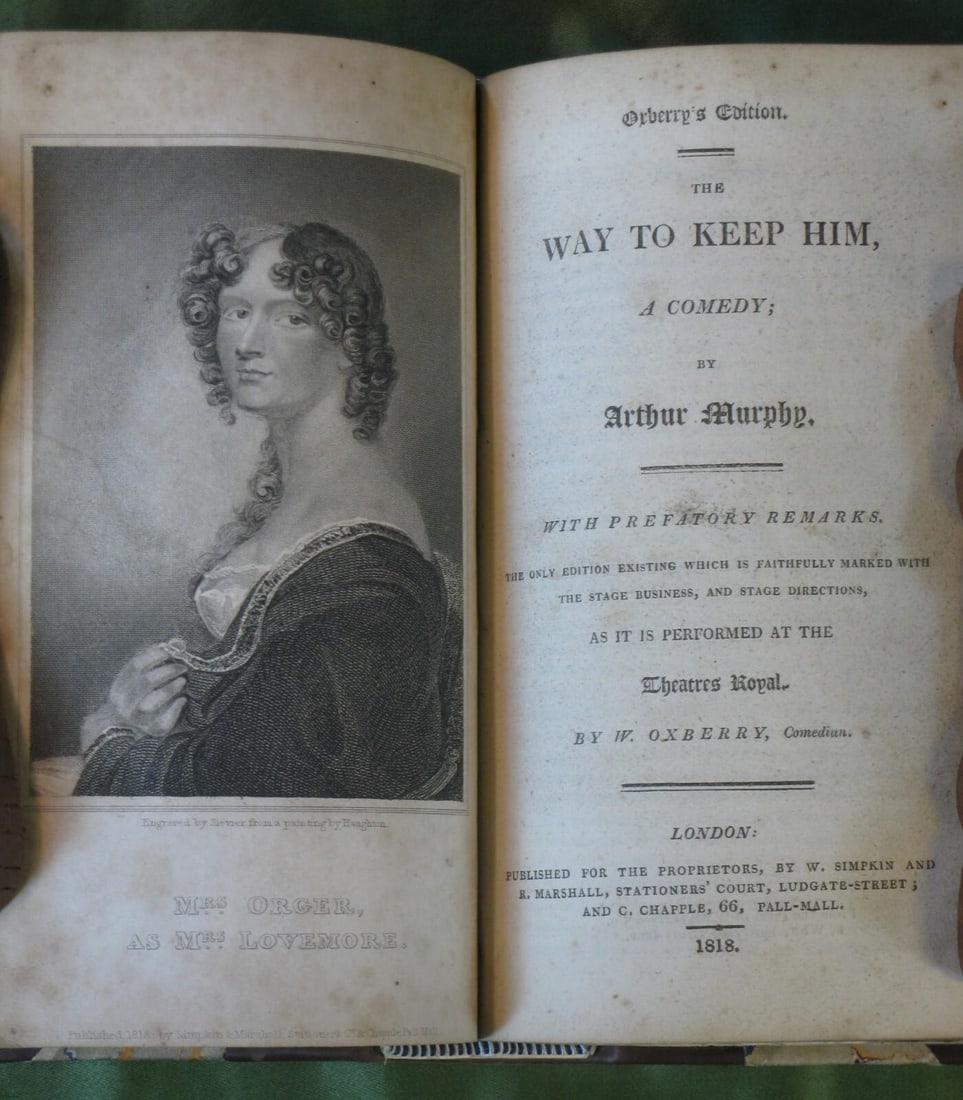Antique Book Oxberry's English Dama Rare Edition 9 Plays C. 1818 Shakespeare Fine Rebinding - 3